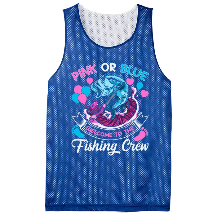 Gender Reveal Quote Fishing Family Cute Gift Mesh Reversible Basketball Jersey Tank