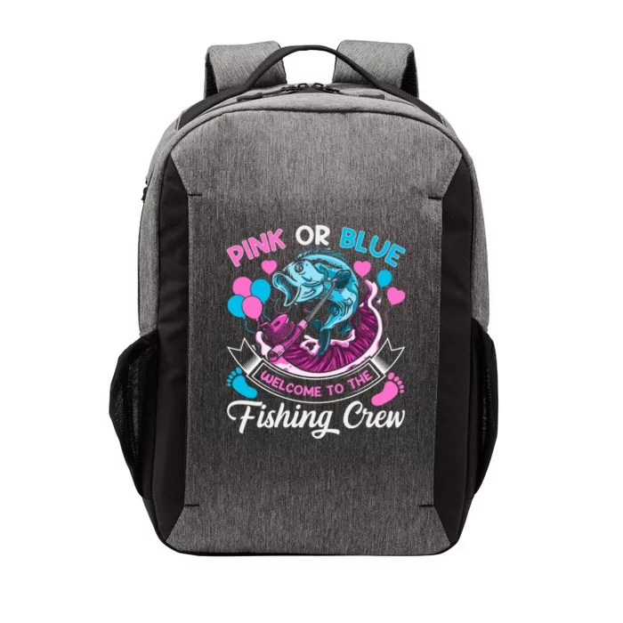 Gender Reveal Quote Fishing Family Gift Vector Backpack