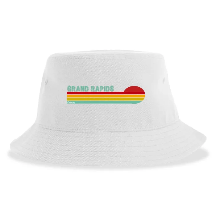 Grand Rapids Retro Michigan Sustainable Bucket Hat