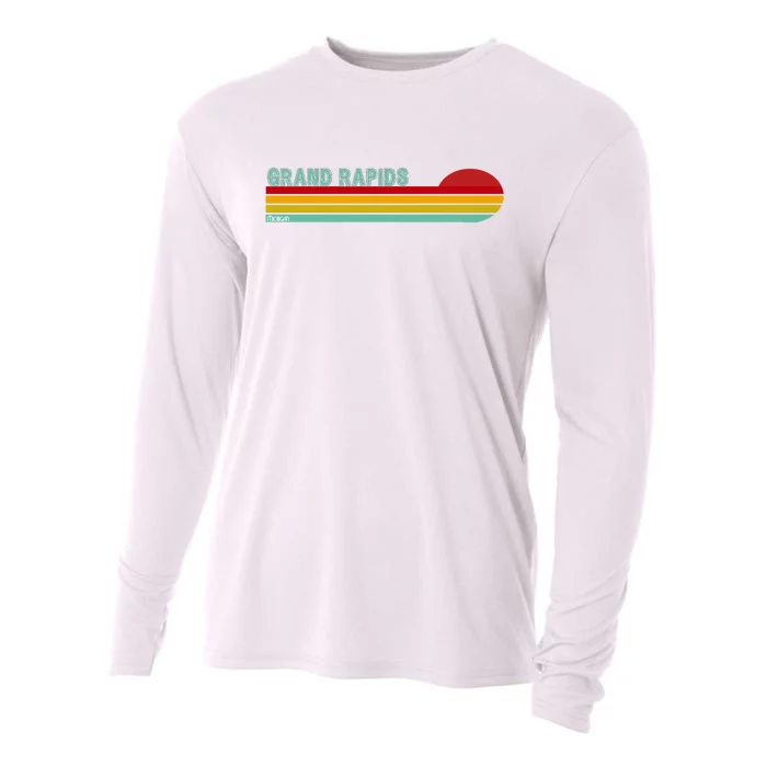 Grand Rapids Retro Michigan Cooling Performance Long Sleeve Crew