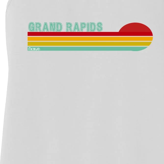 Grand Rapids Retro Michigan Women's Racerback Tank