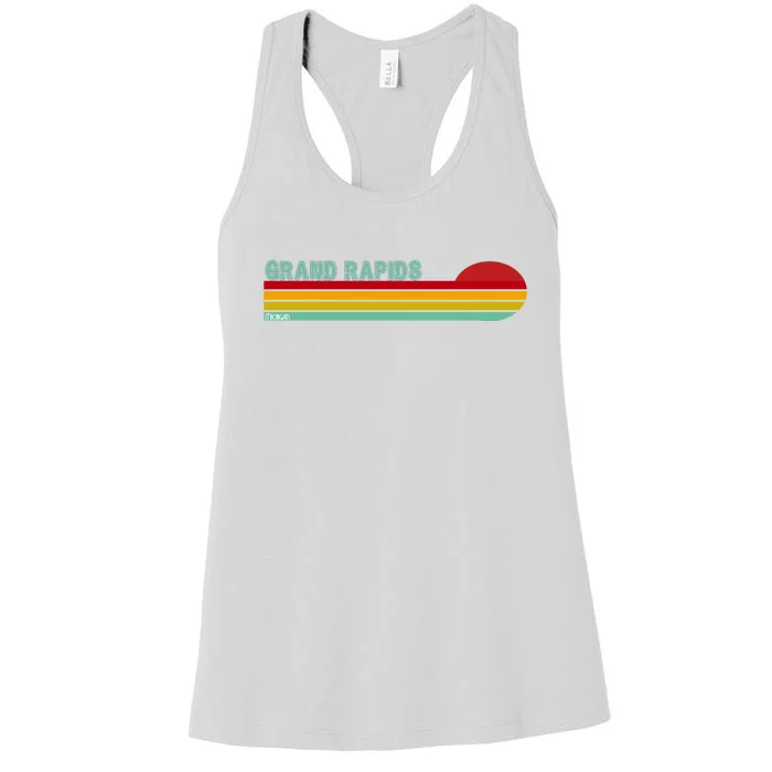 Grand Rapids Retro Michigan Women's Racerback Tank