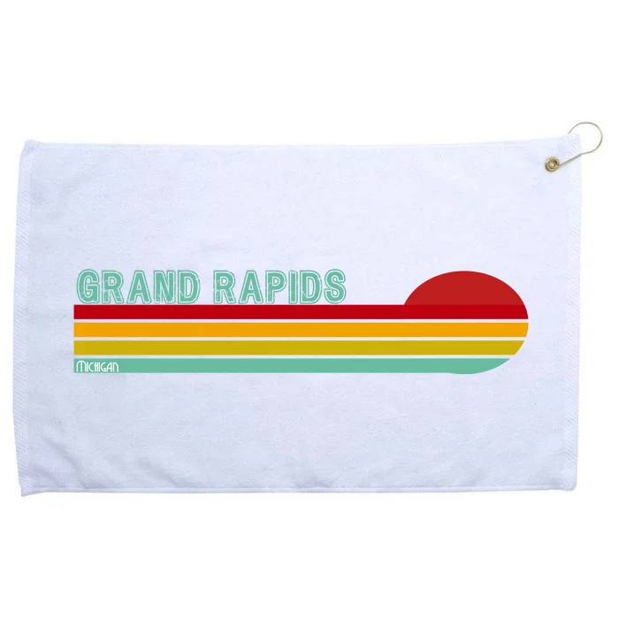 Grand Rapids Retro Michigan Grommeted Golf Towel