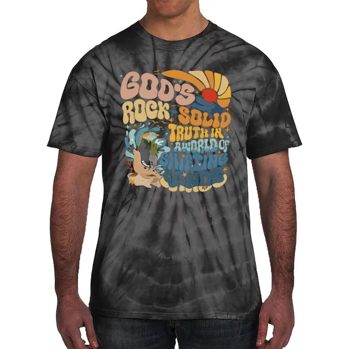 GodS Rocksolid Retro Beach Vbs 2024 Christian Tie-Dye T-Shirt