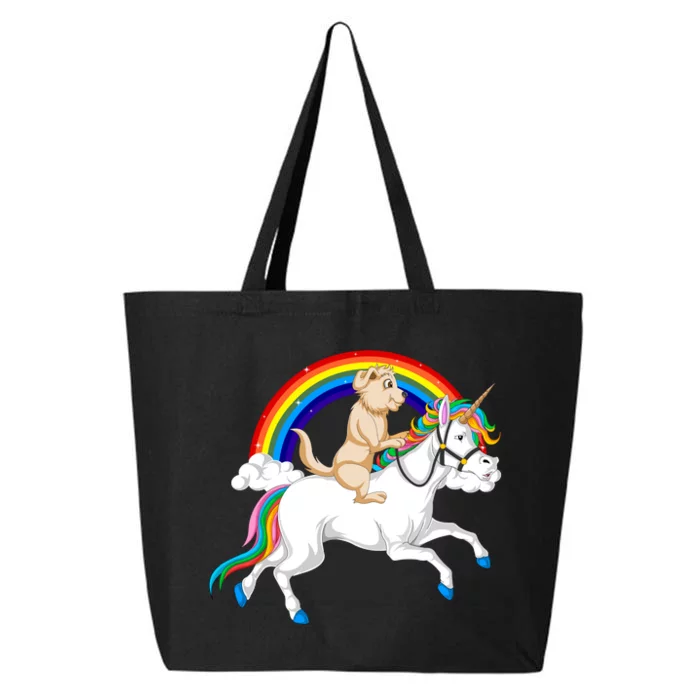 Golden Retriver Riding Unicorn 25L Jumbo Tote