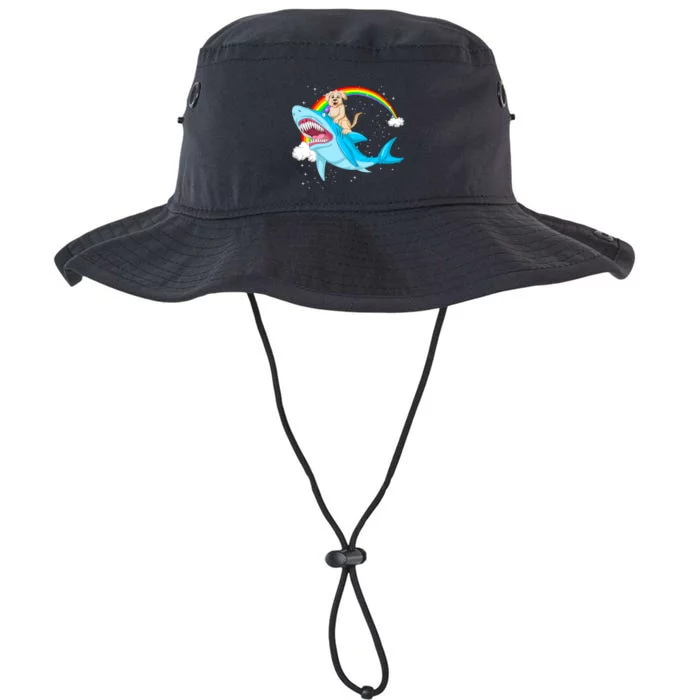 Golden Retriver Riding Shark Legacy Cool Fit Booney Bucket Hat