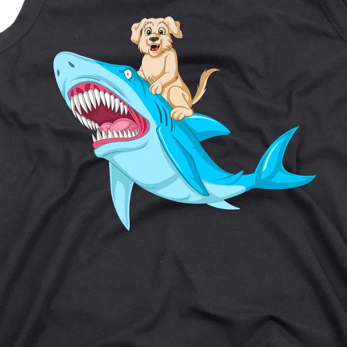 Golden Retriver Riding Shark Tank Top