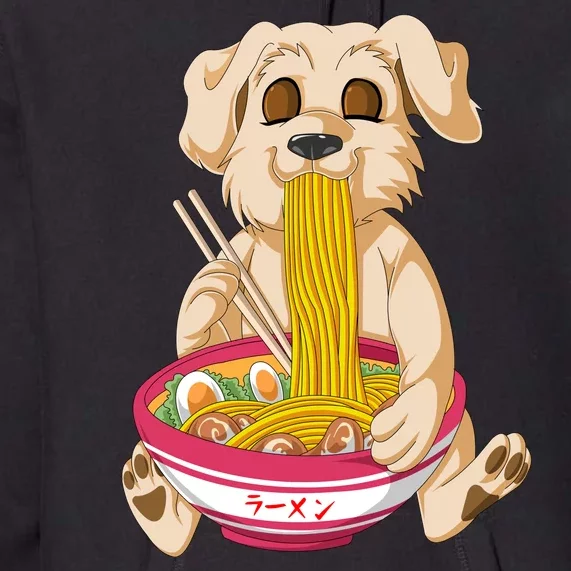 Golden Retriver Ramen Premium Hoodie