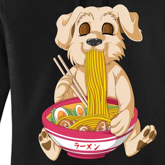 Golden Retriver Ramen Women's Pullover Hoodie