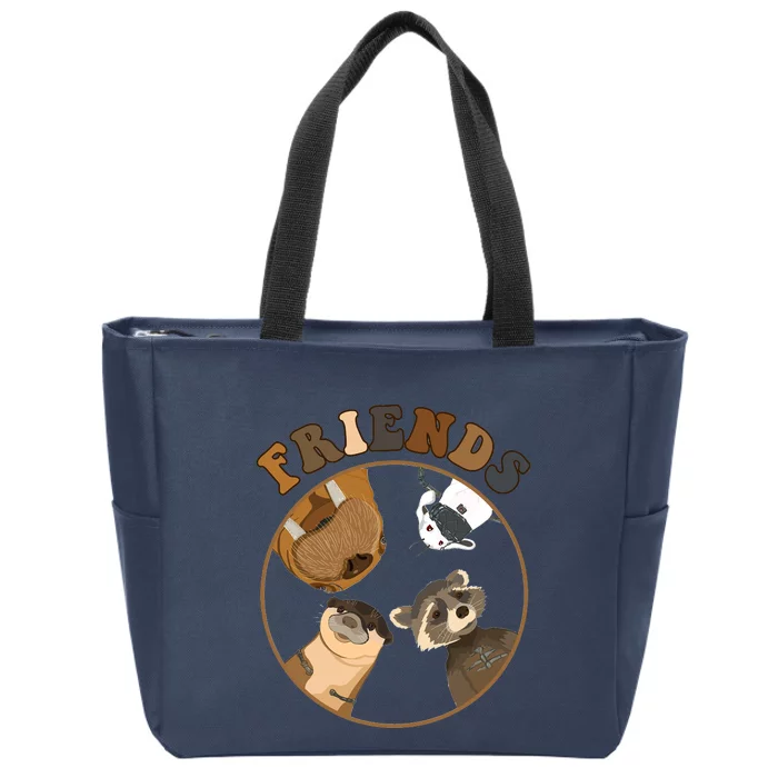 GOTG Rocket Raccoon & Friends Zip Tote Bag