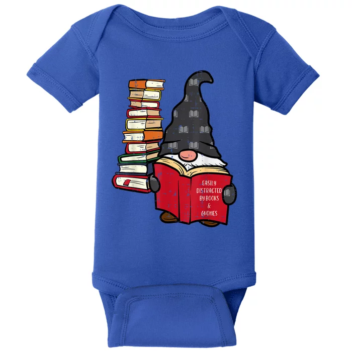 Gnome Read Reading Book Librarian Across America Baby Bodysuit