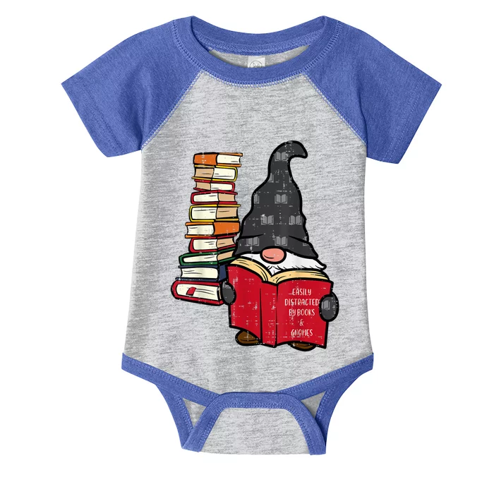 Gnome Read Reading Book Librarian Across America Infant Baby Jersey Bodysuit