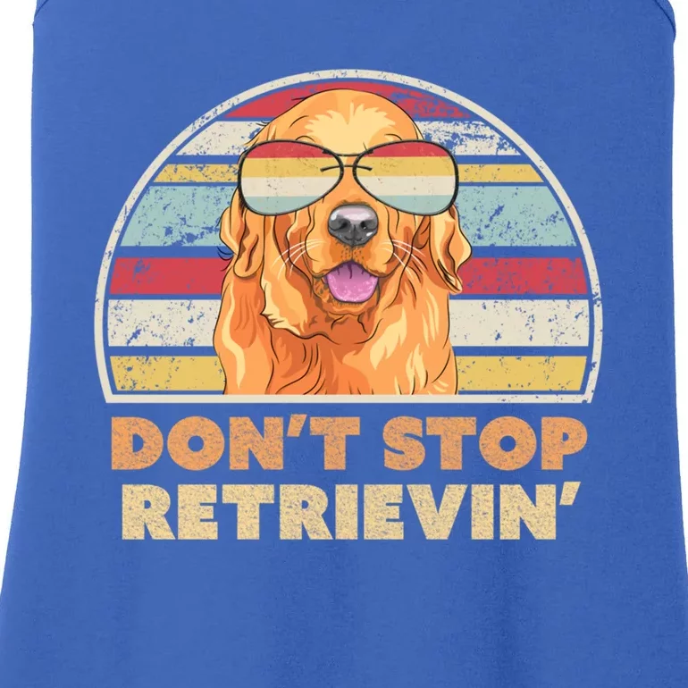 Golden Retriever Retro Dont Stop Retrievin Cool Gift Ladies Essential Tank