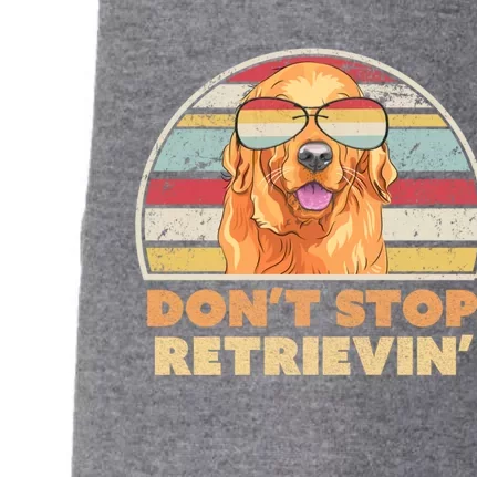 Golden Retriever Retro Dont Stop Retrievin Cool Gift Doggie 3-End Fleece Hoodie