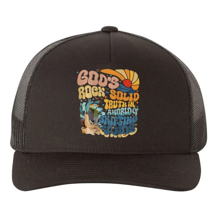 GodS Rocksolid Retro Beach Vbs 2024 Yupoong Adult 5-Panel Trucker Hat