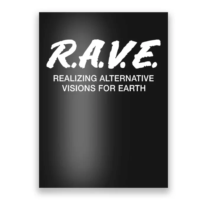 Gjonesbass Rave Realizing Alternative Visions For Earth Poster