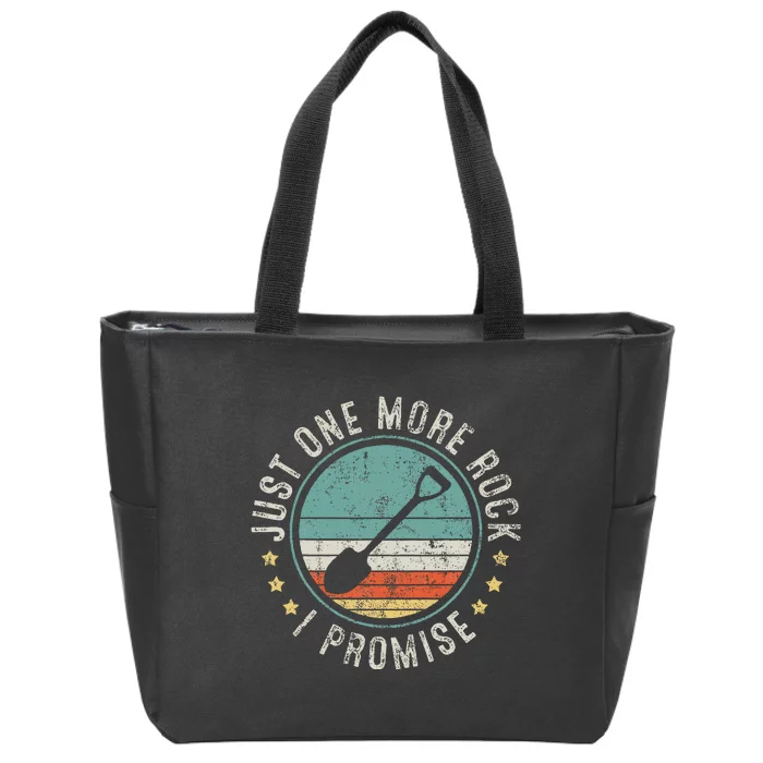 Geology Rockhounding Rocks Geologist Retro Vintage Zip Tote Bag