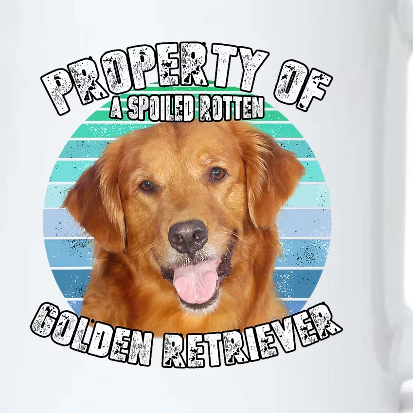 Golden Retriever Retro Property Of Black Color Changing Mug