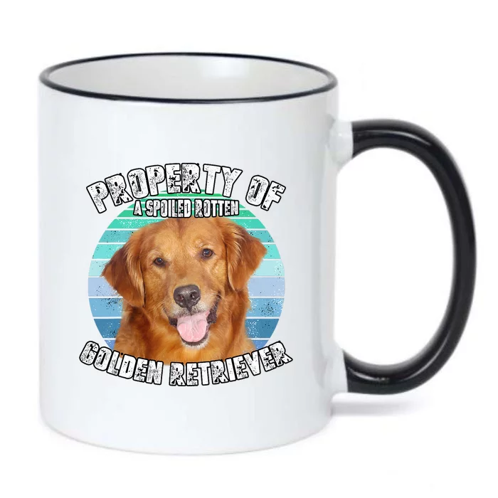 Golden Retriever Retro Property Of Black Color Changing Mug