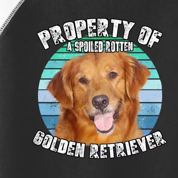 Golden Retriever Retro Property Of Toddler Fine Jersey T-Shirt