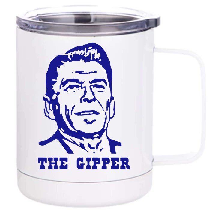 Gipper Ronald Reagan T Shirt Vintage Political T Shirt 80s T Shirt Front & Back 12oz Stainless Steel Tumbler Cup