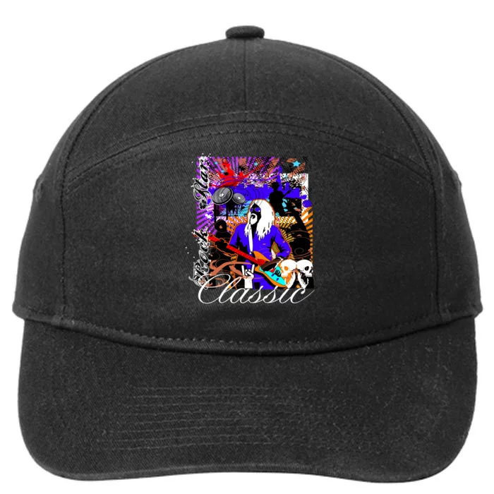 Guitar Rock Star Hero Classic 7-Panel Snapback Hat