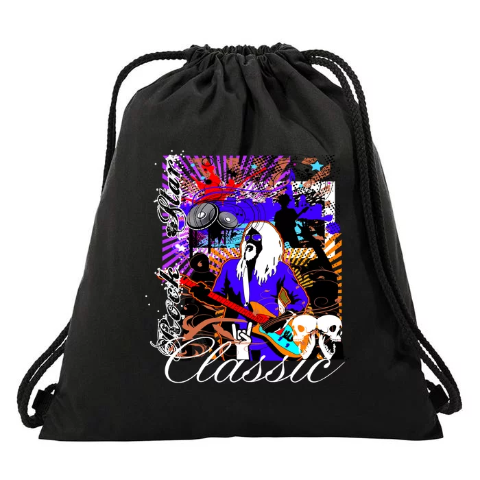 Guitar Rock Star Hero Classic Drawstring Bag