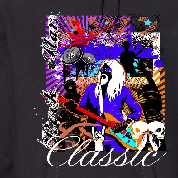 Guitar Rock Star Hero Classic Premium Hoodie