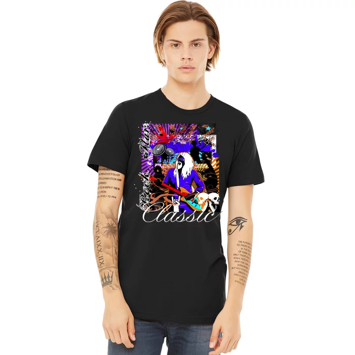 Guitar Rock Star Hero Classic Premium T-Shirt