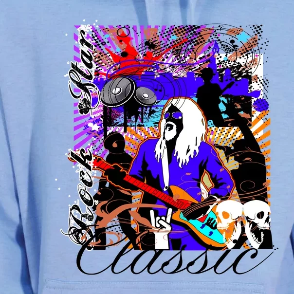 Guitar Rock Star Hero Classic Unisex Surf Hoodie