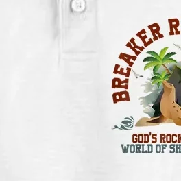 GodS Rock Solid Breaker Rock Beach Vbs 2024 Christian Dry Zone Grid Performance Polo