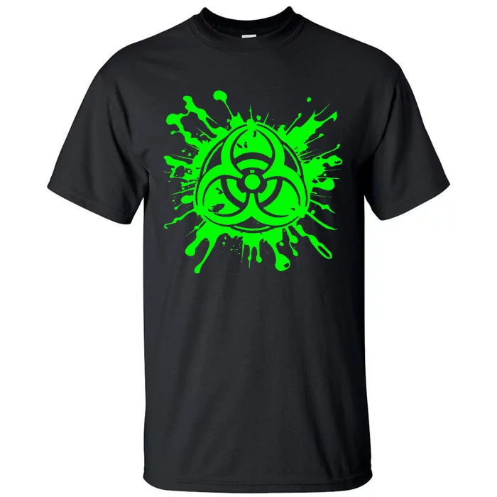 Green Radioactive Symbol Biohazard Symbol Radiation Nuclear Tall T-Shirt