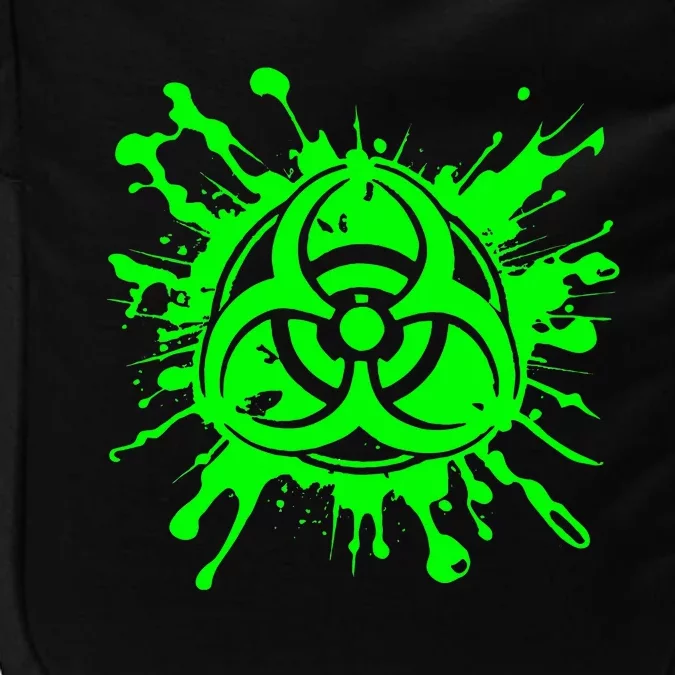 Green Radioactive Symbol Biohazard Symbol Radiation Nuclear Impact Tech Backpack