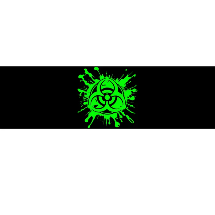 Green Radioactive Symbol Biohazard Symbol Radiation Nuclear Bumper Sticker