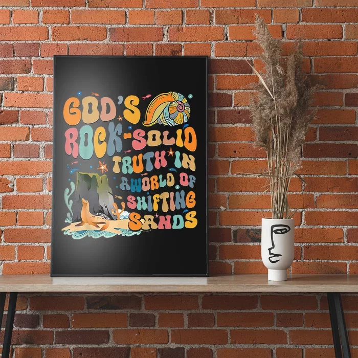 GodS Rock Solid Breaker Rock Beach Vbs 2024 Poster