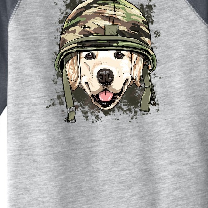 Golden Retriever Soldier Veteran Dog Army Dog Lover Toddler Fine Jersey T-Shirt