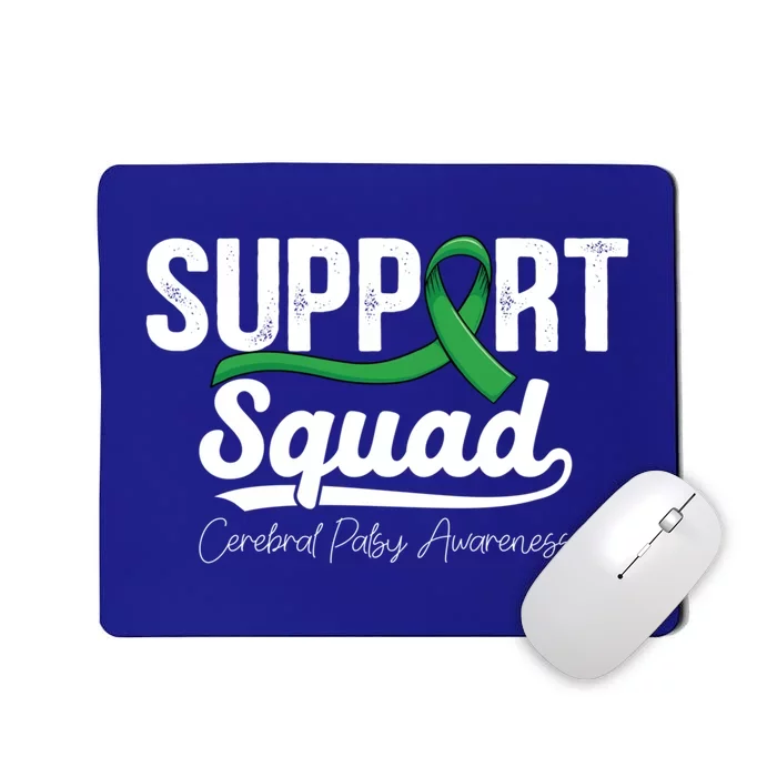 Green Ribbon Support Warrior Of Cerebral Palsy Awareness Gift Mousepad