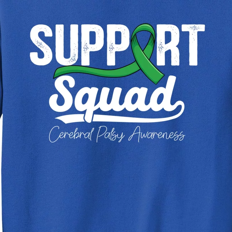 Green Ribbon Support Warrior Of Cerebral Palsy Awareness Gift Tall Sweatshirt