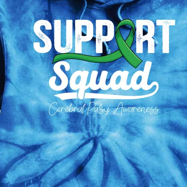 Green Ribbon Support Warrior Of Cerebral Palsy Awareness Gift Tie Dye Hoodie