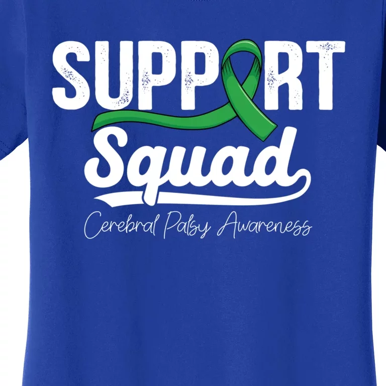 Green Ribbon Support Warrior Of Cerebral Palsy Awareness Gift Women's T-Shirt