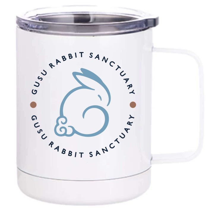 Gusu Rabbit Sanctuary Front & Back 12oz Stainless Steel Tumbler Cup