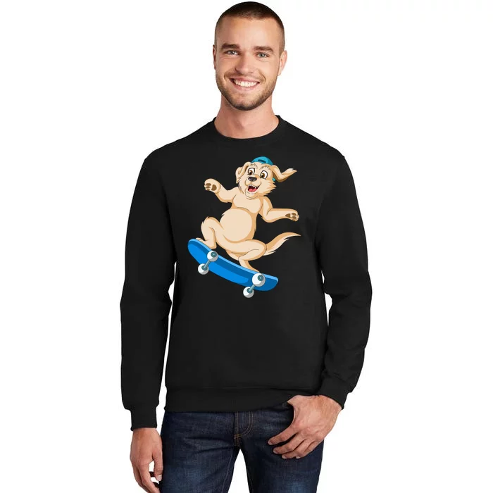 Golden Retriver Skateboarding Sweatshirt