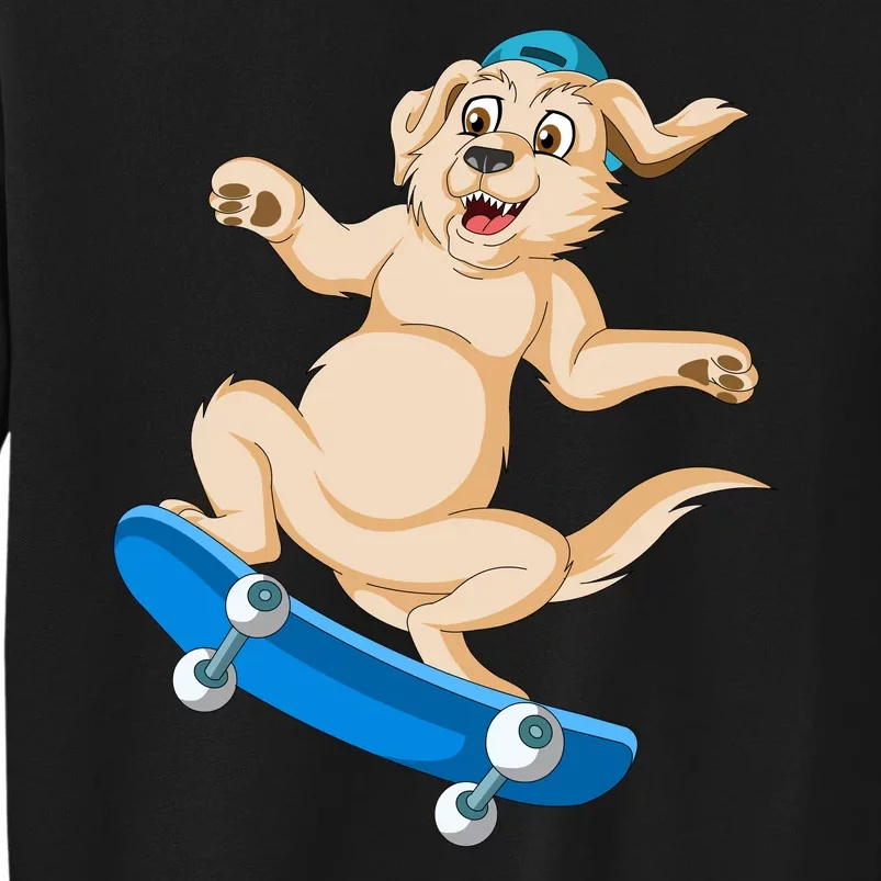 Golden Retriver Skateboarding Sweatshirt