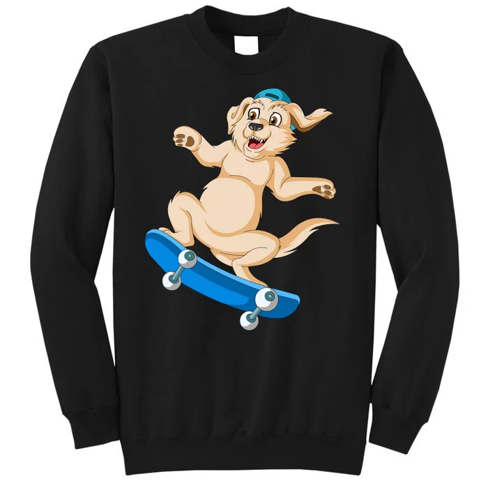 Golden Retriver Skateboarding Sweatshirt