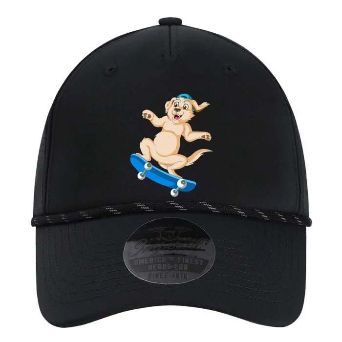 Golden Retriver Skateboarding Performance The Dyno Cap