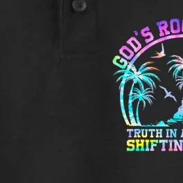 GodS Rock Solid Breaker Rock Beach Vbs 2024 Christian Dry Zone Grid Performance Polo