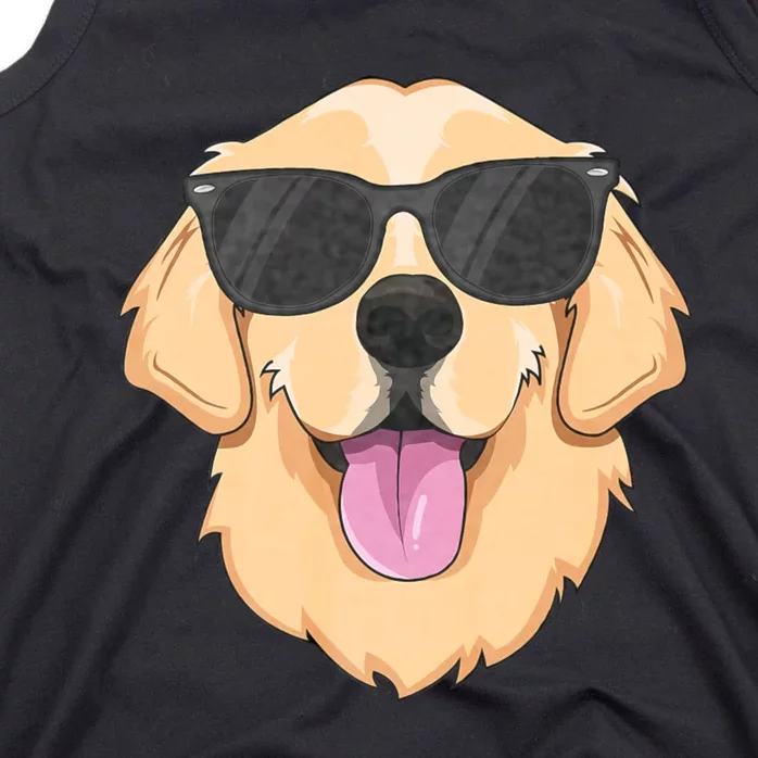 Golden Retriever Sunglasses Pet Tank Top