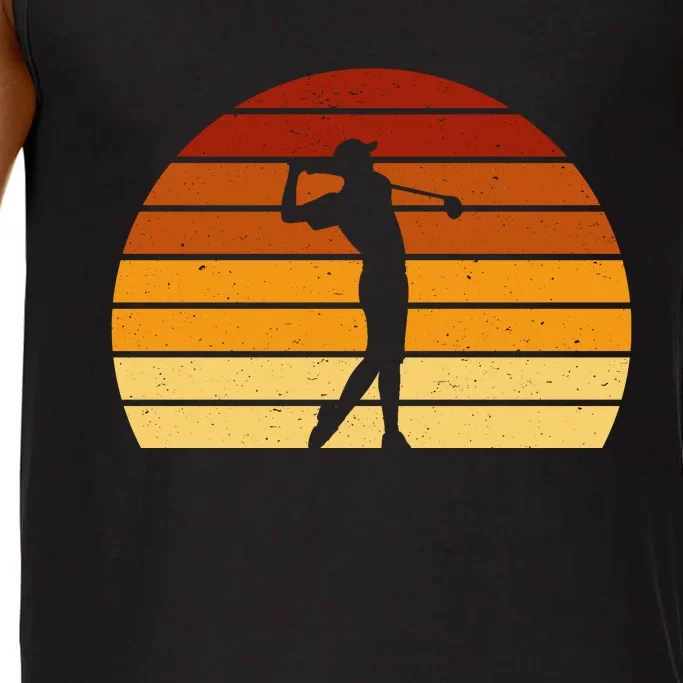 Golf Retro Sunset Golfing Comfort Colors® Tank Top