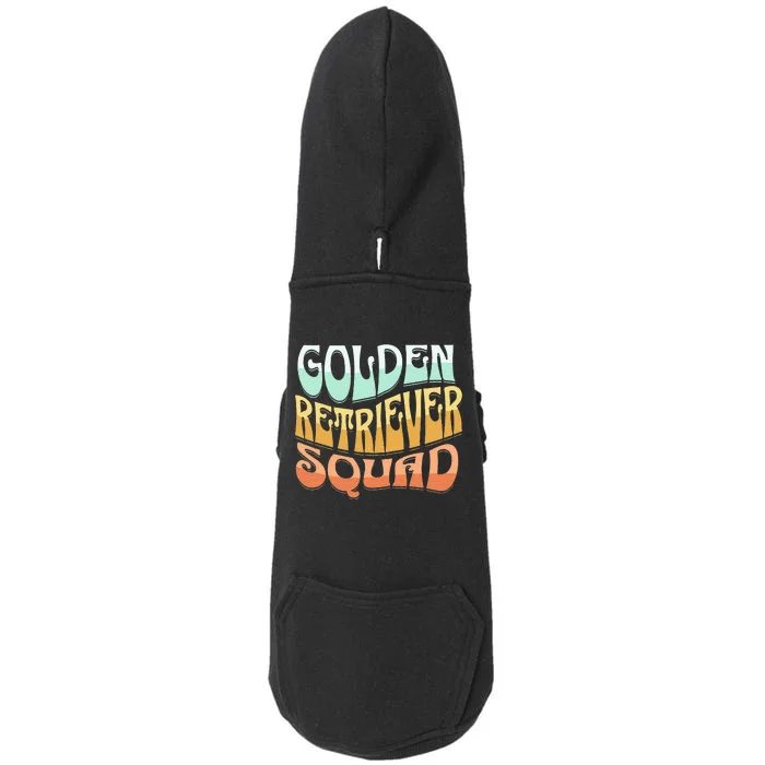 Golden Retriever Squad Vintage Golden Dog Breed Lovers Doggie 3-End Fleece Hoodie