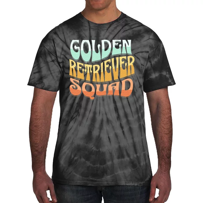 Golden Retriever Squad Vintage Golden Dog Breed Lovers Tie-Dye T-Shirt